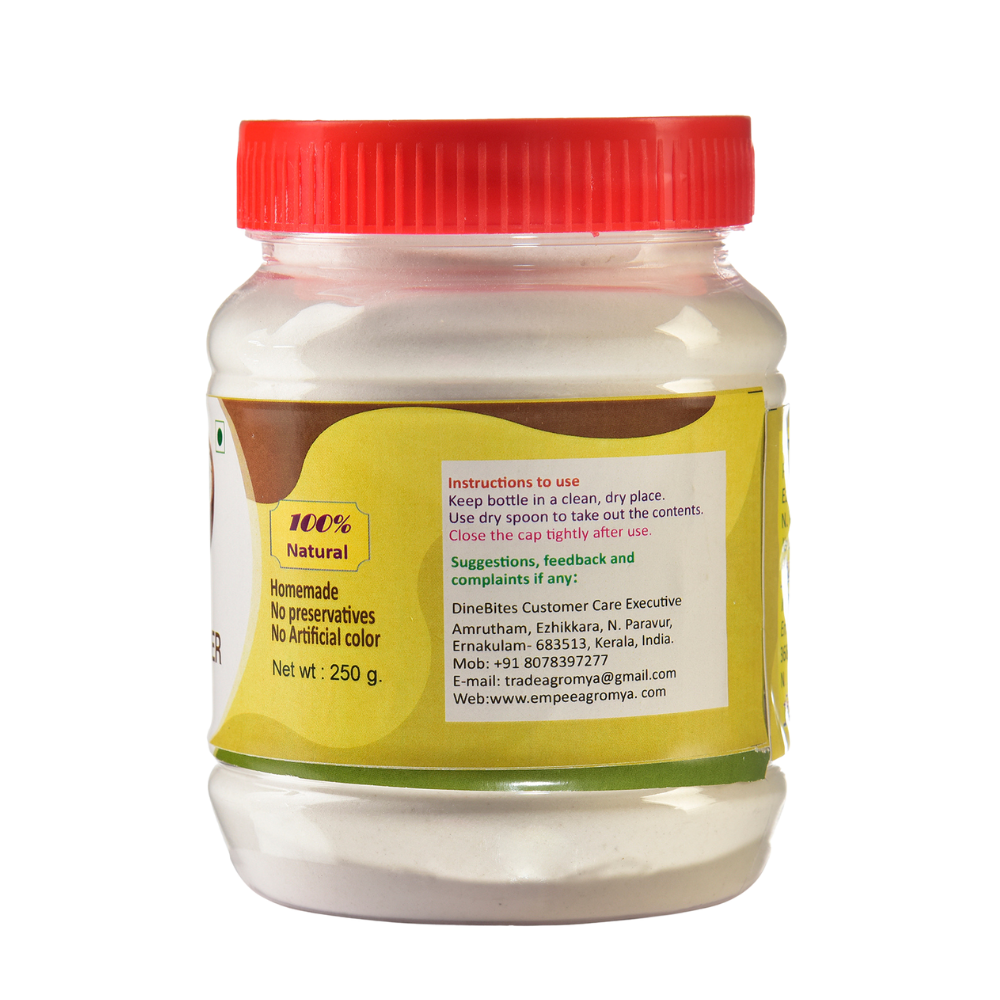 Dinebites 100% Natural, Gluten-Free & Pure Arrowroot Powder, 250 Grams | Made in Kerala