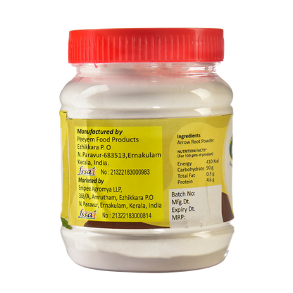 Dinebites 100% Natural, Gluten-Free & Pure Arrowroot Powder, 250 Grams | Made in Kerala