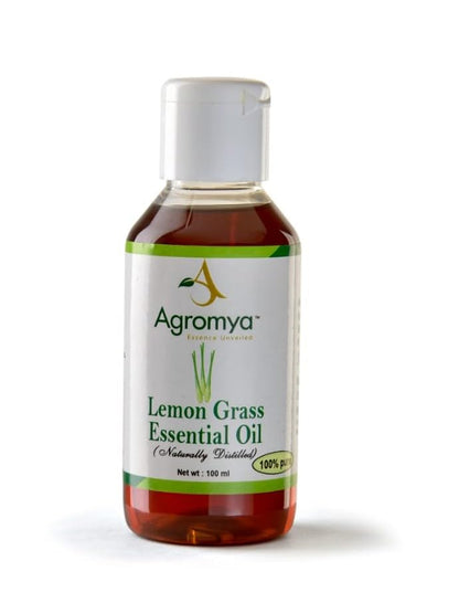 Agromya 100% Pure, Naturally Distilled - Lemon Grass Essential Oil, 100 ml