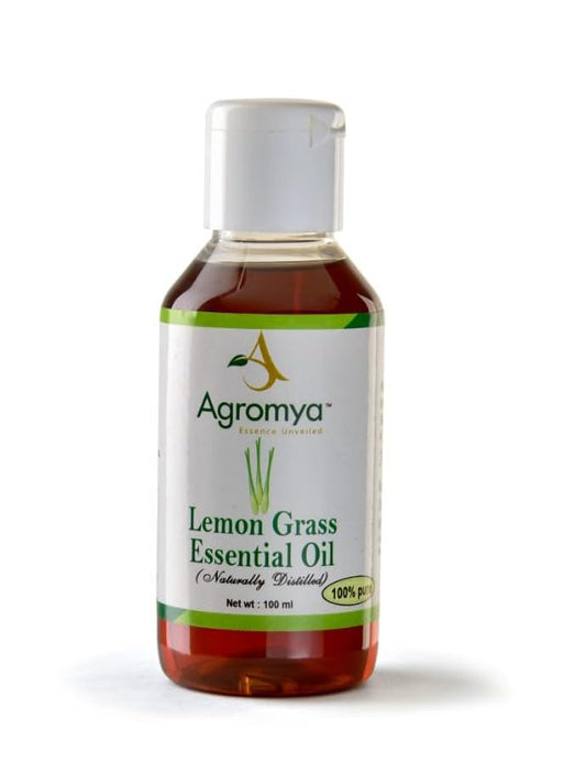 Agromya 100% Pure, Naturally Distilled - Lemon Grass Essential Oil, 100 ml
