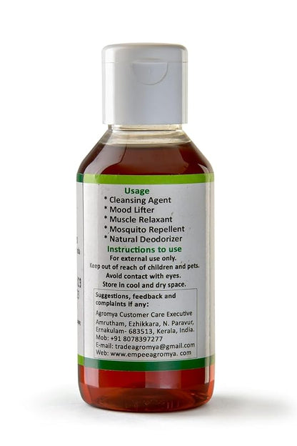 Agromya 100% Pure, Naturally Distilled - Lemon Grass Essential Oil, 100 ml