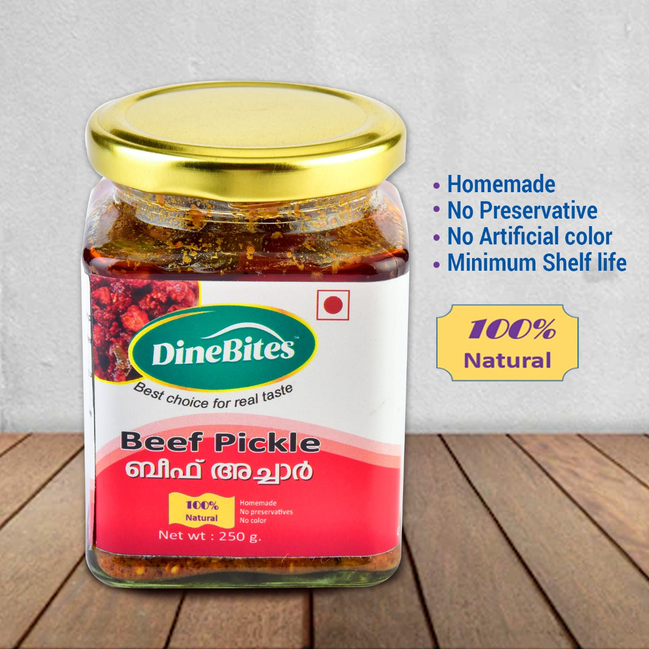Dinebites Kerala Style Homemade Meat/Beef/Buffalo Pickle