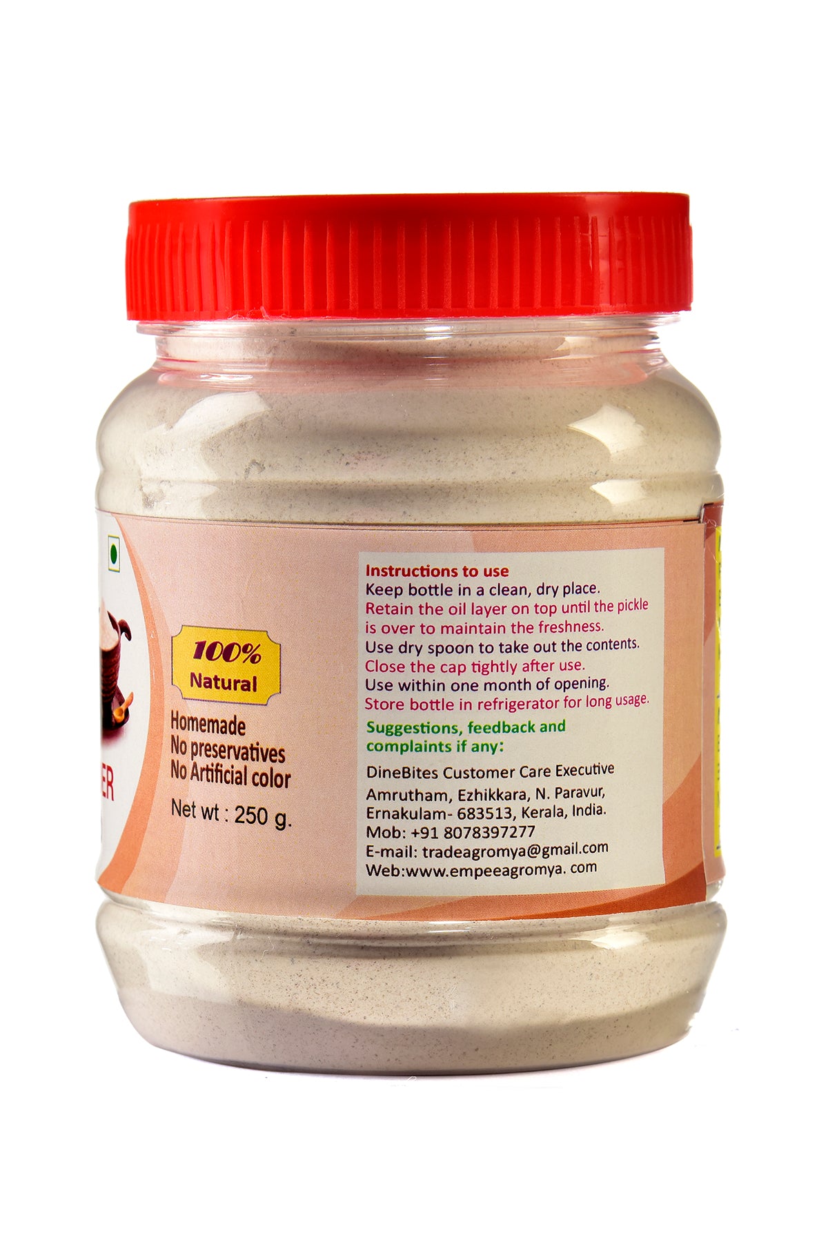 Dinebites 100% Authentic & Pure Kannankaya Banana Powder – 250 Grams | Natural, Nutrient-Rich Superfood | Made in Kerala