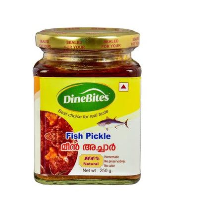 Dinebites Kerala Style Homemade Fish Pickle, 250 Grams