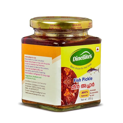 Dinebites Kerala Style Homemade Fish Pickle, 250 Grams