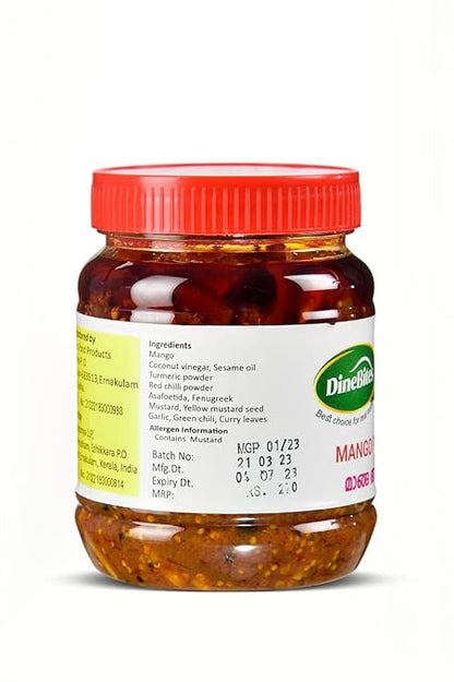 Dinebites Kerala Style Tender Mango Pickle, 500 Grams