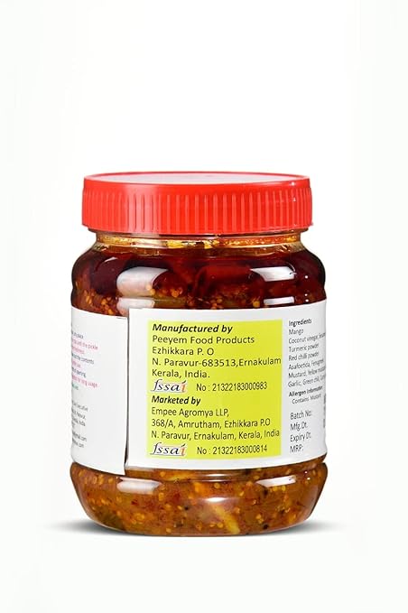 Dinebites Kerala Style Tender Mango Pickle, 500 Grams
