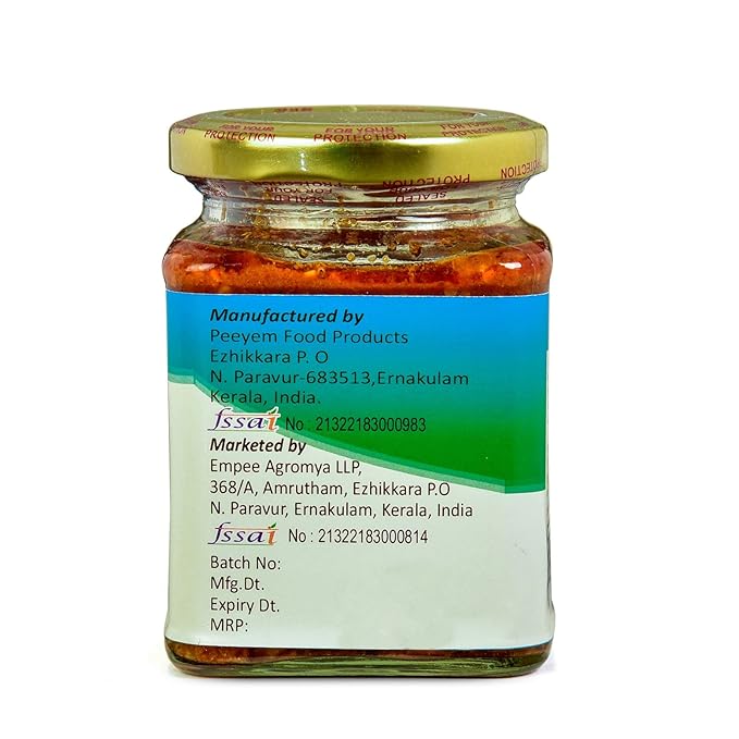 Dinebites Kerala Style Homemade Kayal Prawn Pickle, 500 Grams