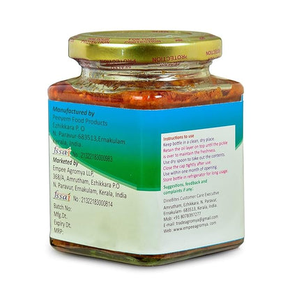 Dinebites Kerala Style Homemade Kayal Prawn Pickle, 500 Grams