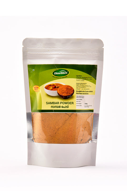 Dinebites Premium Kerala Sambar Powder, 100 Grams