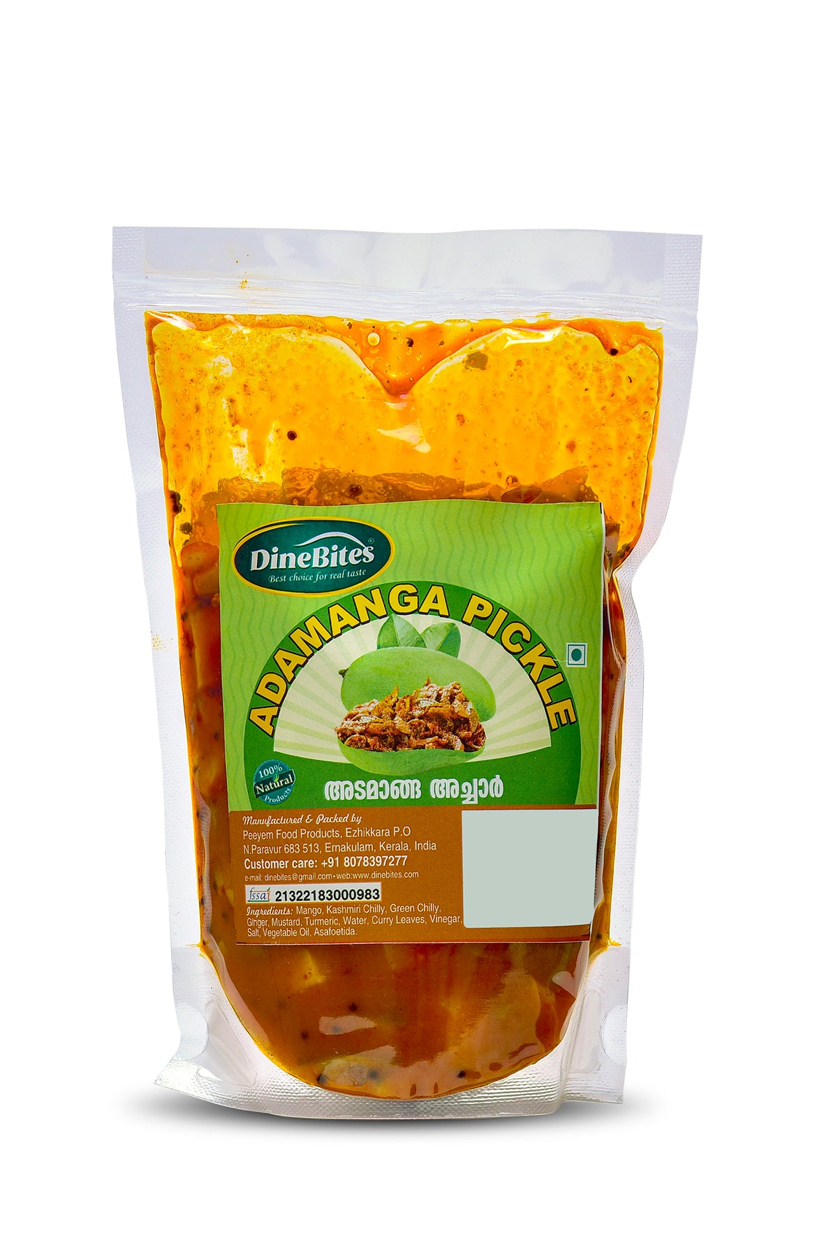 Dinebites Kerala Style Adamanga Pickle – 500 Grams